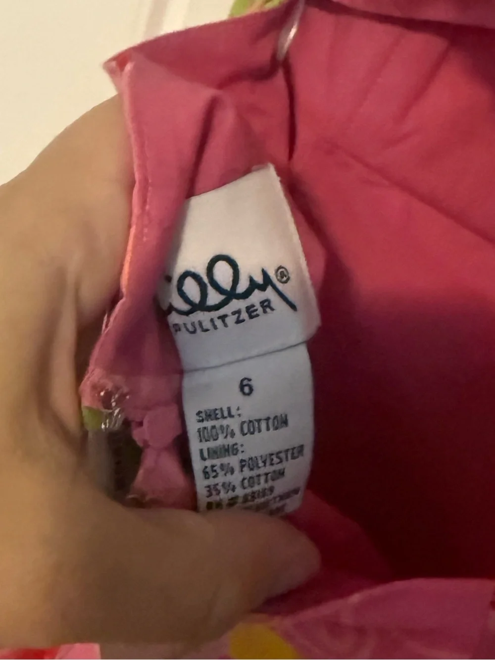Lilly Pulitzer Pink Strapless Citrus-Print Dress - Picture 3 of 3